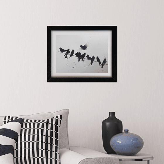 Swallows on a Wire