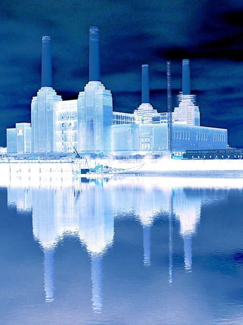 BATTERSEA BLUE Limited edition  7/200 8"x12" by Laura Fitzpatrick