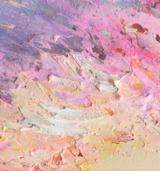 Rainbow clouds sunset 2 30x30cm