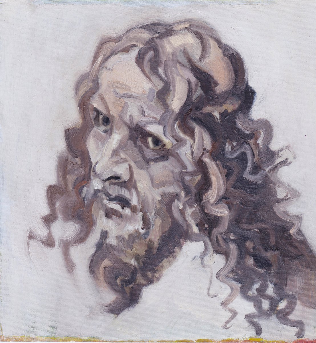 Study of Jesus (After Leonardo Da Vinci) by Adam Grose MA RWAAN