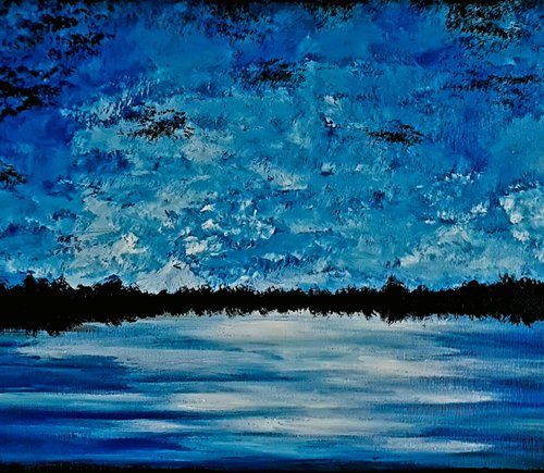 Endless blue sunset by Daniel Urbaník