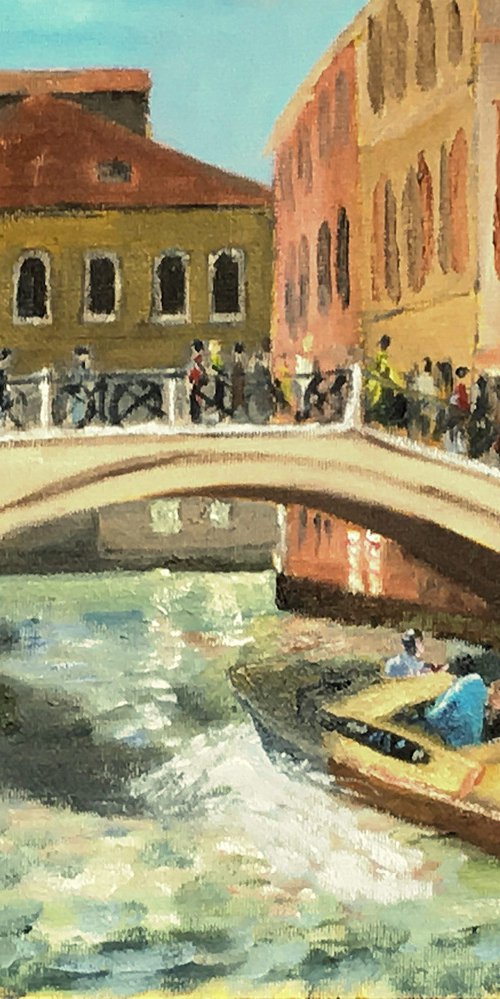 Campo San Felice, Venice an original oil painting by Julian Lovegrove Art