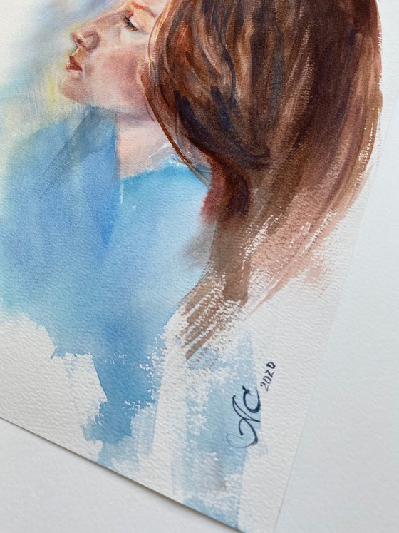 Sunset light. Tenderness