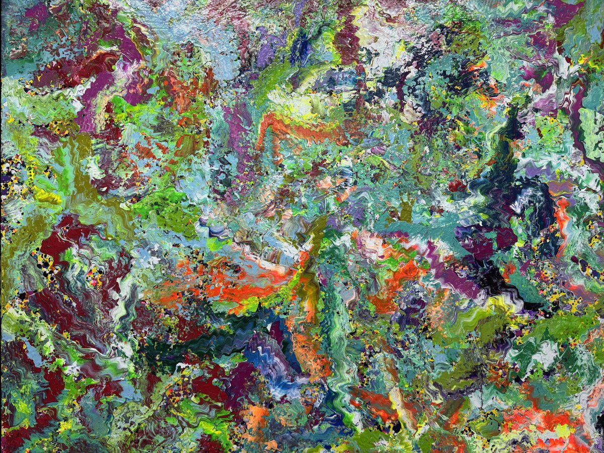 Garden Of Vibrance By Andre Brauer, 43 X 35, Artwork For Sale On Artfinder