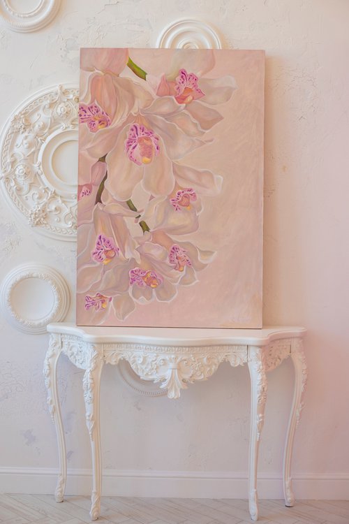 Pastel Orchids by Olga Volna