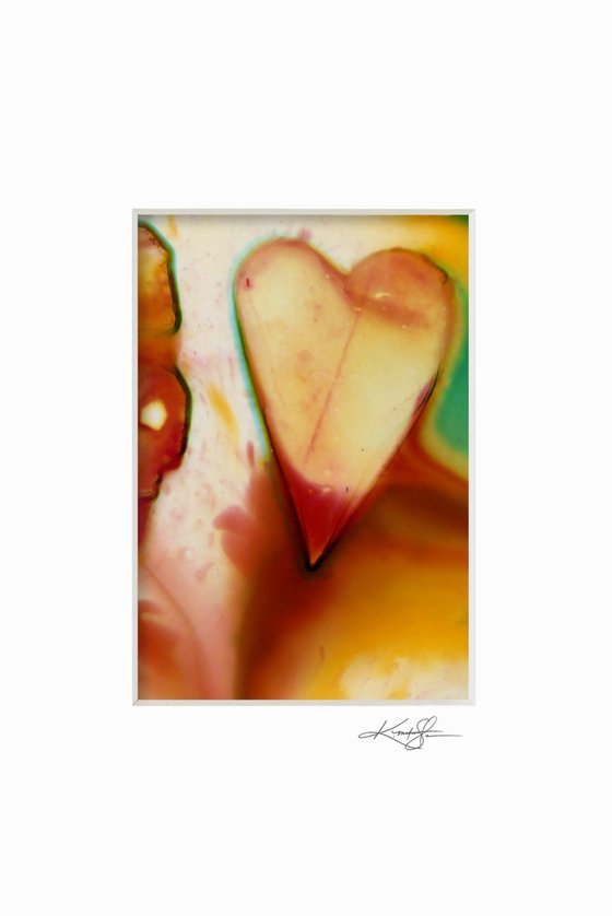 Heart Collection 24 - 3 Small Matted paintings by Kathy Morton Stanion