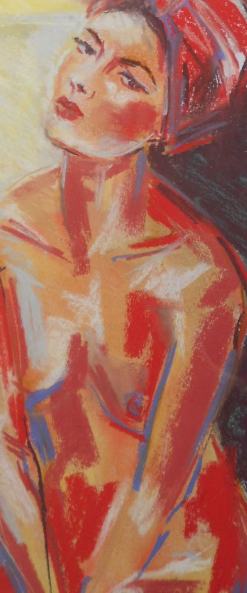 Nude with Turban by Sheila Volpe