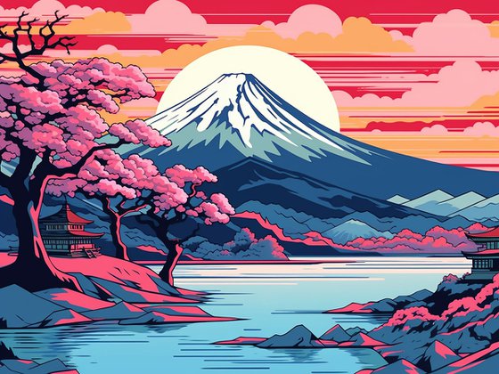 Evening Mount Fuji