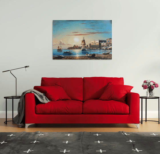 Port (120x80cm, oil painting)