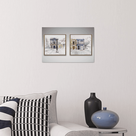 Valencia's Sunlit Pai(Diptych)