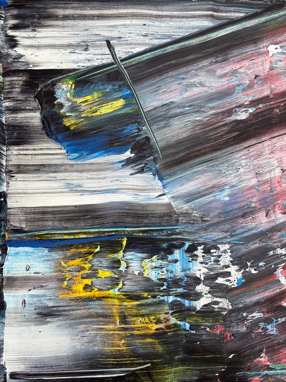 "Lie To Me Baby" - Save As A Series - Original PMS Large Abstract Acrylic Painting Diptych On Canvas - 48" x 48"