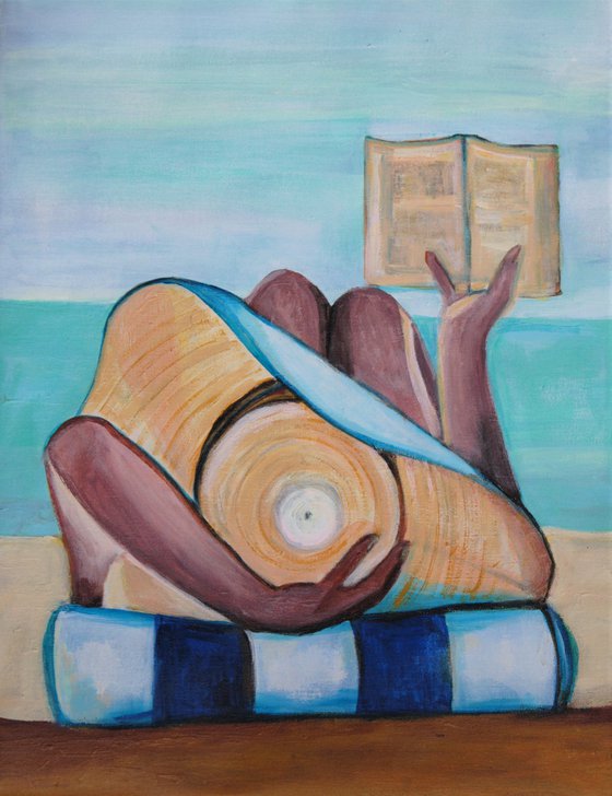 At the beach / 54 x 42 x 3 cm