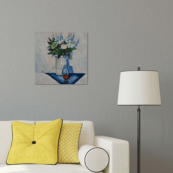 Milky Blue Still Life