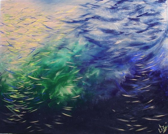 Stillness in Motion Acrylic painting by Liz McDonough | Artfinder