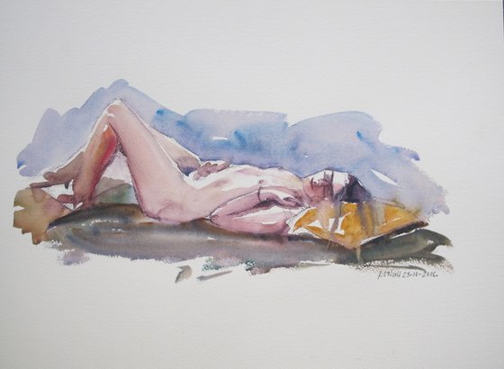 reclining female nude