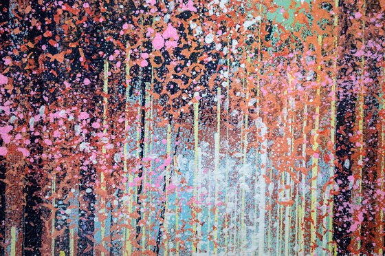 Spring Trees At Sunset