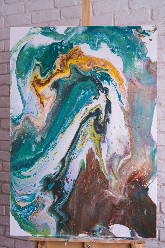 Earth Tone Abstract Painting