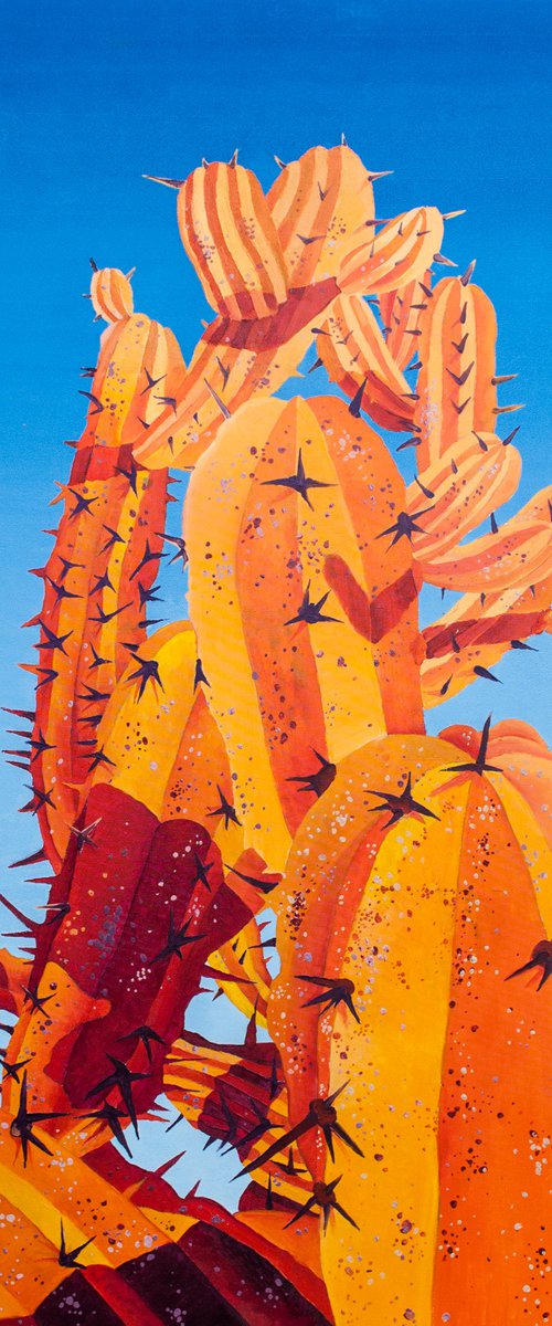 Big Orange on Blue by Dominic Virtosu