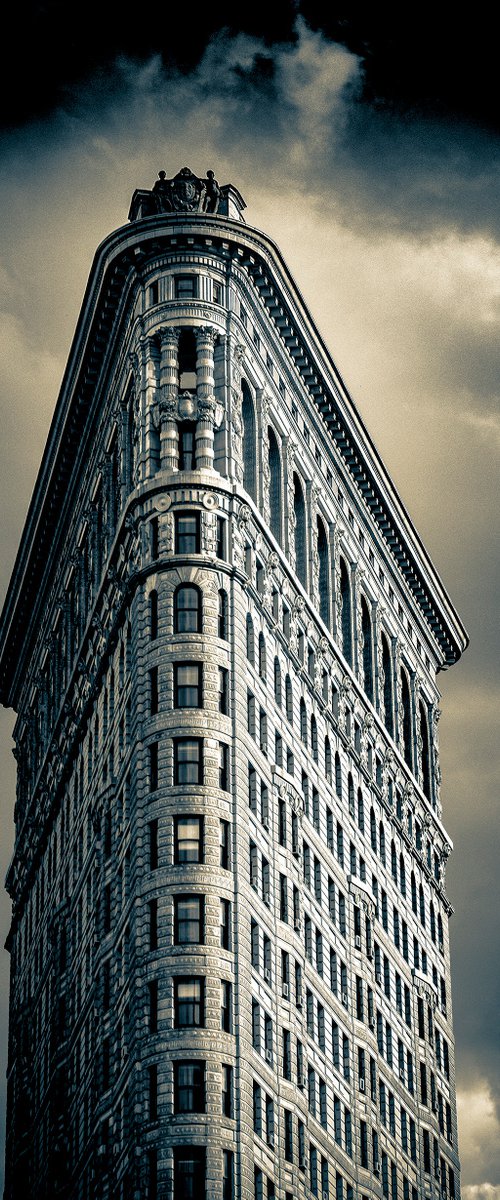 Flatiron Building - New York (Vintage Print ) by Stephen Hodgetts Photography