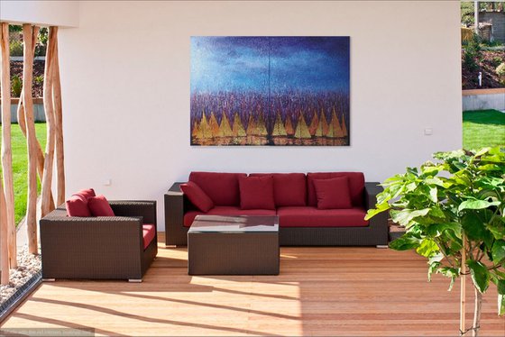 Golden Sails (diptych)