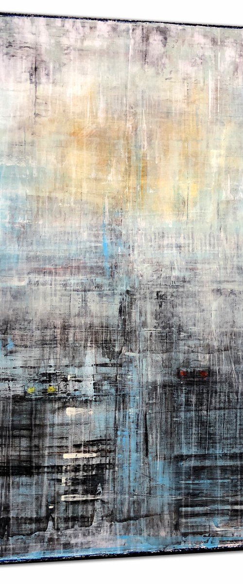 Towards The End Of A Rainy Road (40x30in) by Robert  Tillberg
