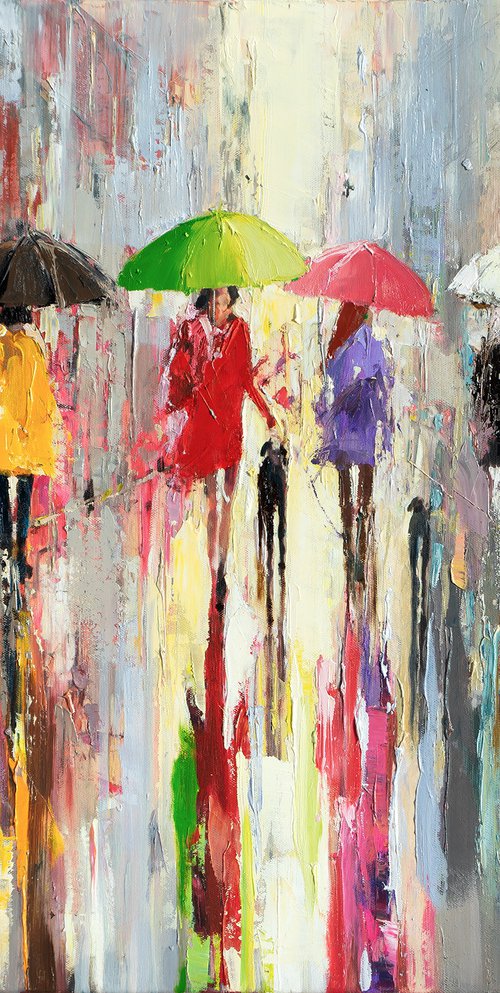 'Summer In The City Rain' by Ewa Czarniecka