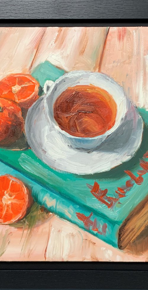 Teacups, Books and Mandarins. by Vita Schagen