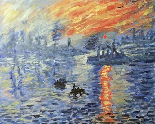 Monet's Impressions At Sunset by Robbie Potter