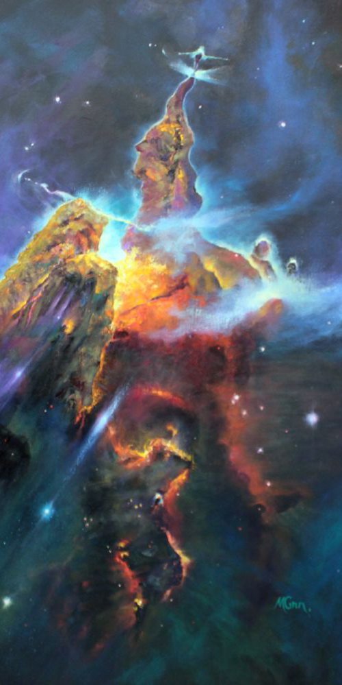 Mystic Mountain in Carina Nebula by Marie Green