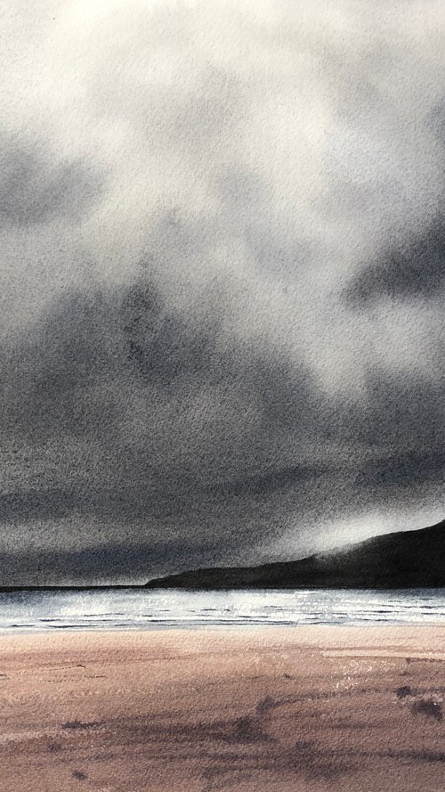 Stormy sky seascape by Alina Karpova