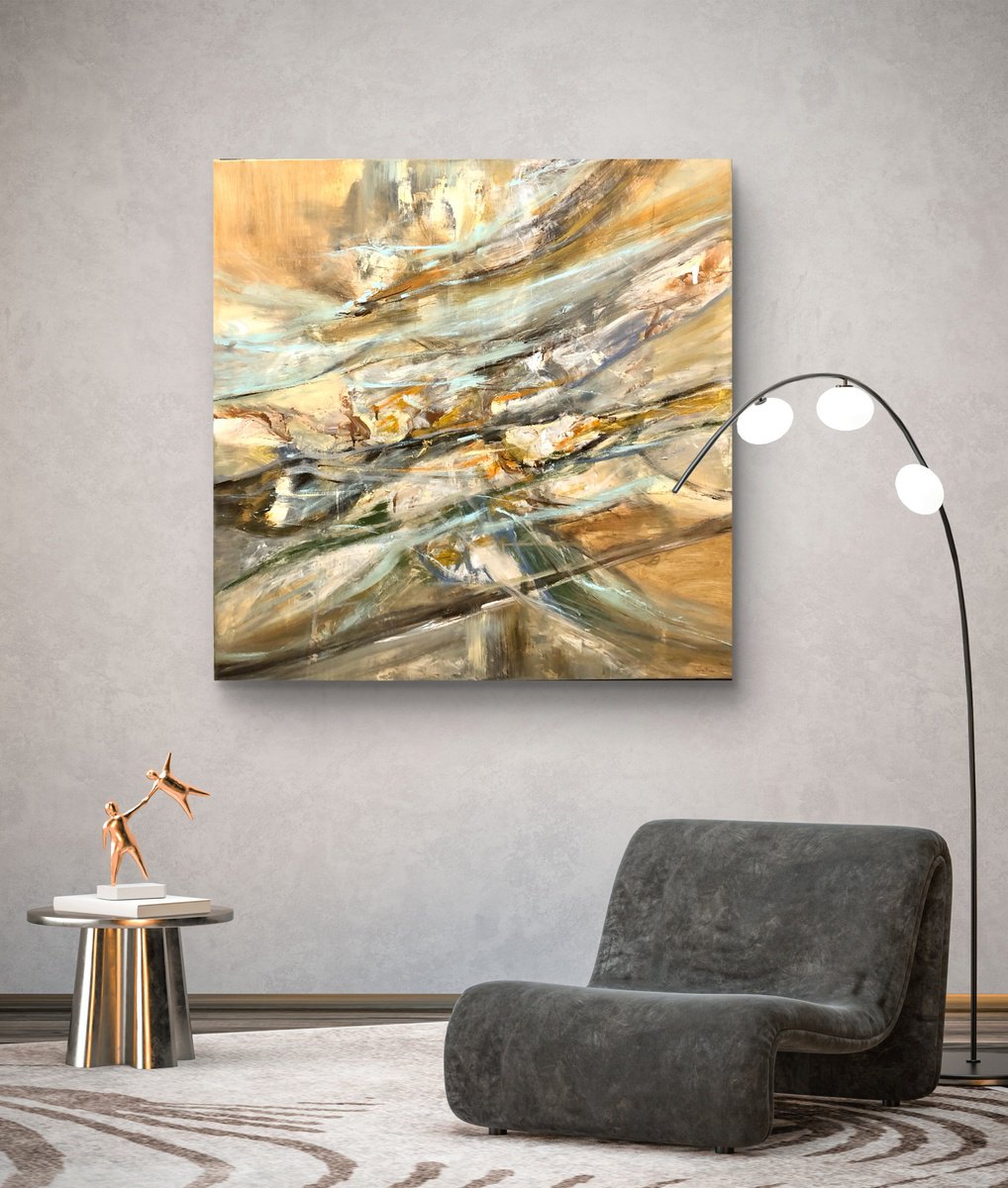 Echoes Of Winter Love By Snezana Djordjevic, 39 X 39, Artwork For Sale On Artfinder