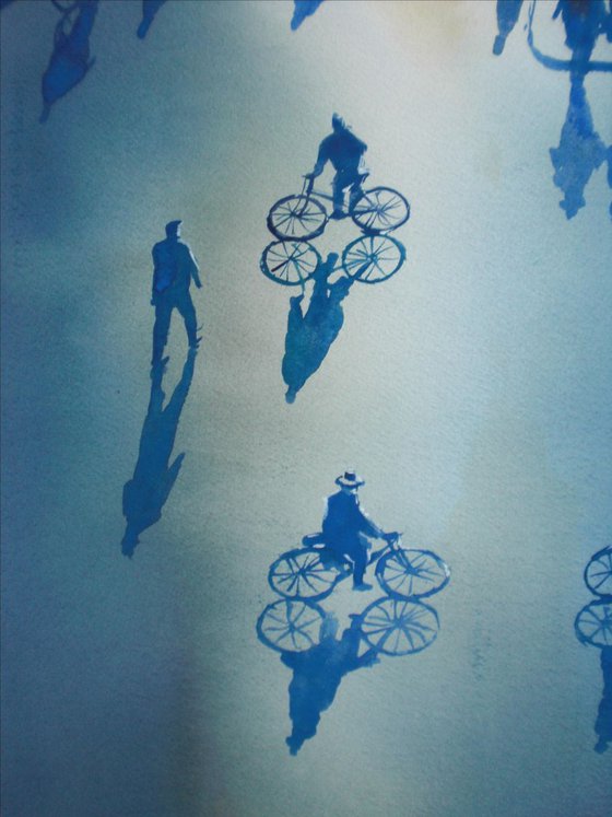 bikes and shadows