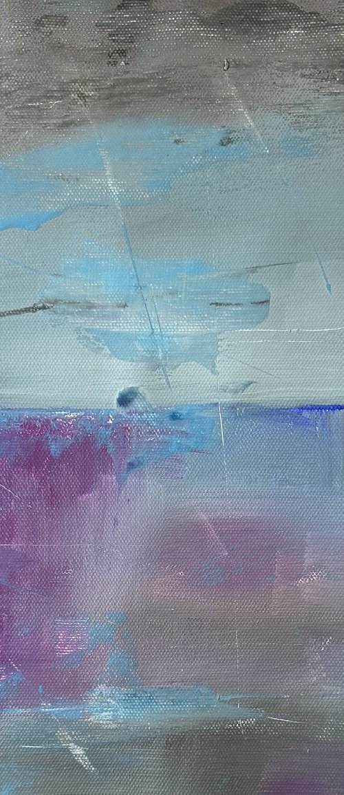 Abstract Seascape - Pink Seas 1 by Catherine Winget