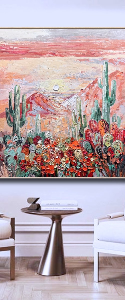 Saguaro Wild Flowers by Lana Guise