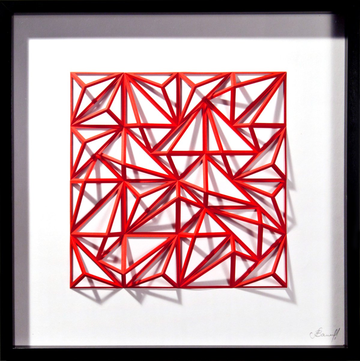 Geometric Abstract Sculpture By Letovbarski Artlab, 20 X 20", Random Access Memories #3/12, Original Artwork