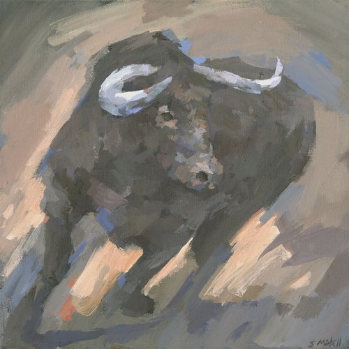 Running Bull by Steve Mitchell