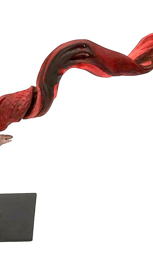 Hymalayan red bird by Eleanor Gabriel