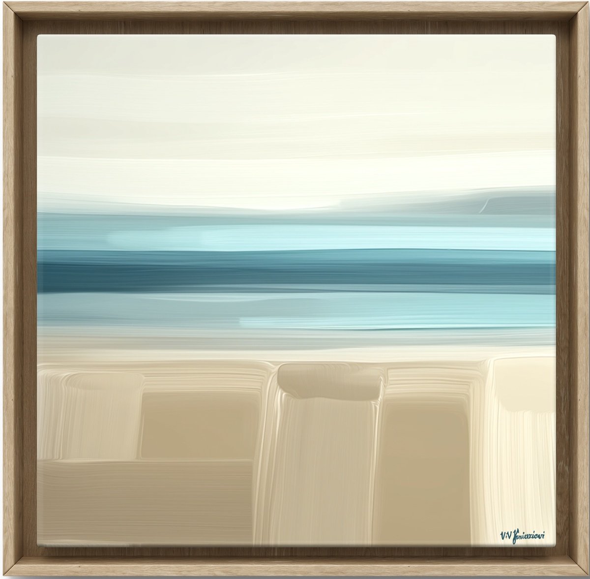  Sand, Light And Sky #6 By V+V Kniazievi, 43 X 43, Artwork For Sale On Artfinder