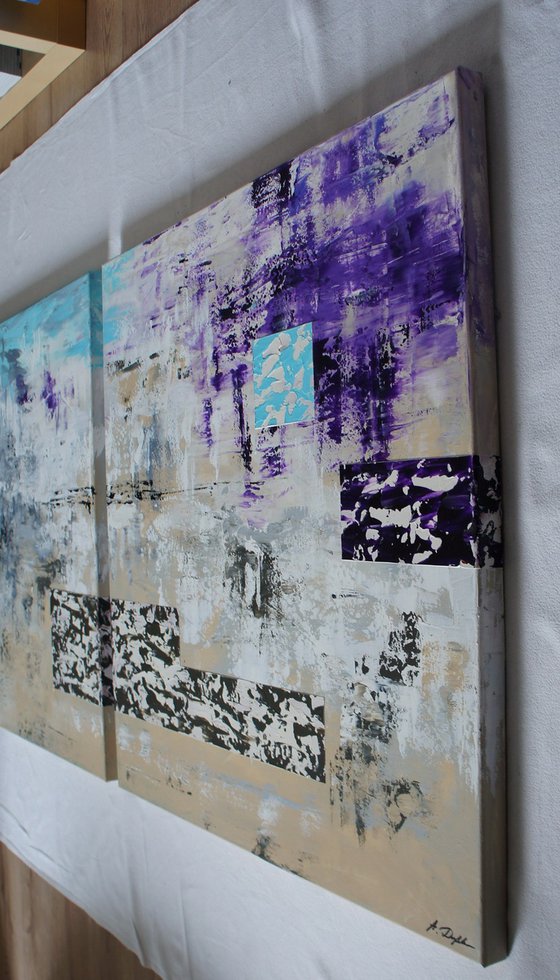 Haze (165 x 80 cm) XXL (66 x 32 inches) Diptych