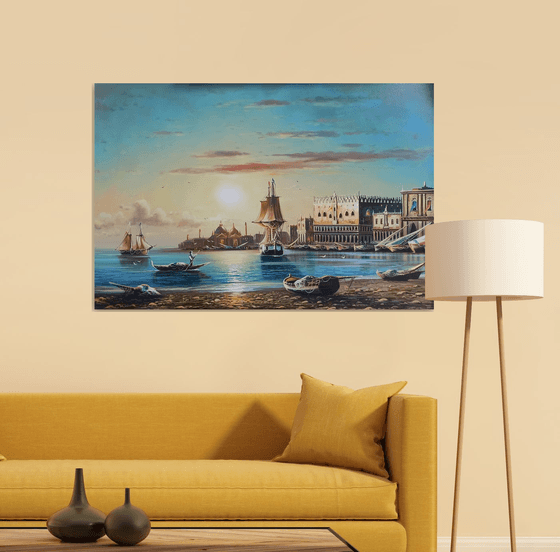 Port (120x80cm, oil painting)