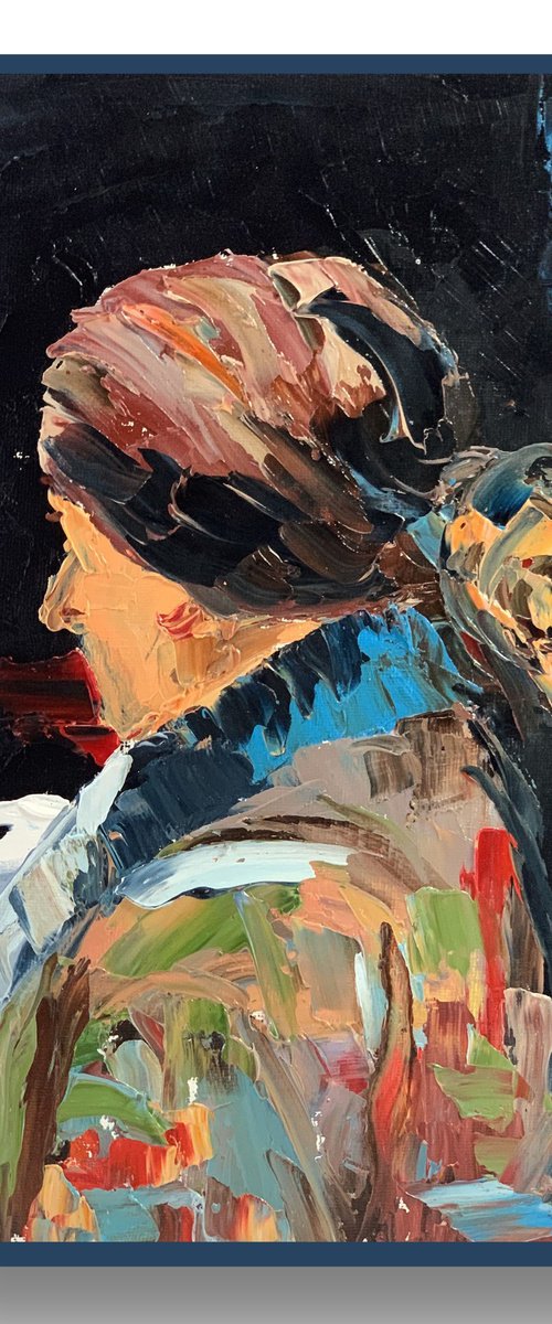 Abstract woman portrait. by Vita Schagen
