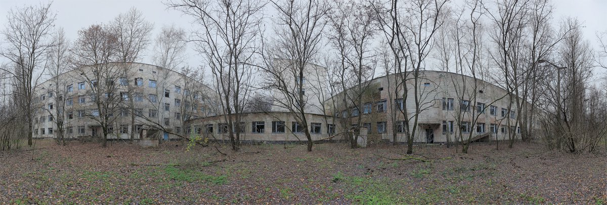 #73. Pripyat Hospital Yard 1 - XL size by Stanislav Vederskyi