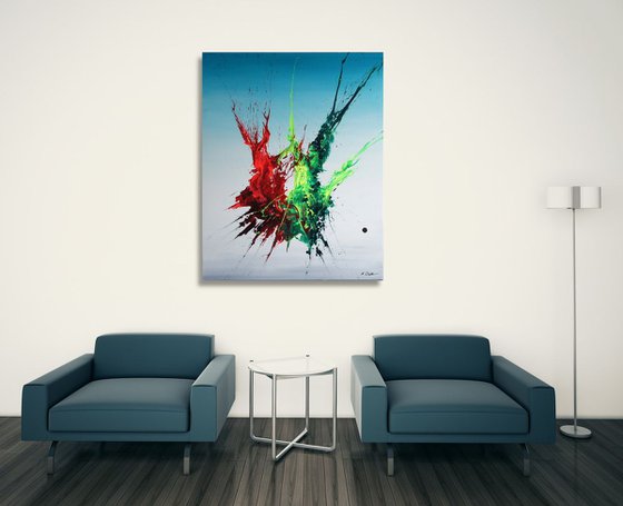 Symbiosis II (Spirits Of Skies 080101) - 80 x 100 cm - XXL (32 x 40 inches)