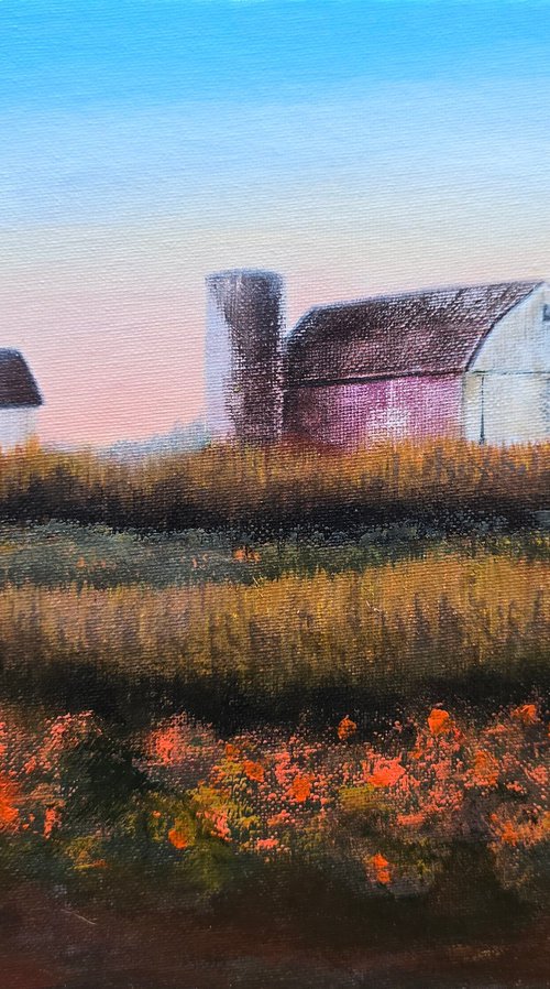 Early Morning Barn by Faith Patterson