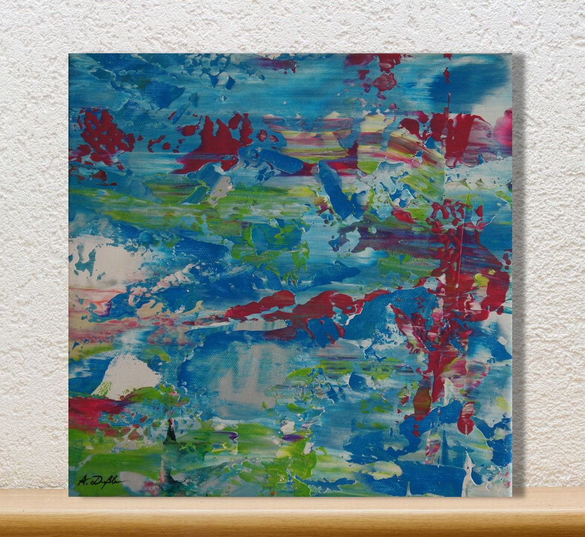 A Square Foot On The Richter Scale I (30 x 30 cm) (12 x 12 inches) by Ansgar Dressler