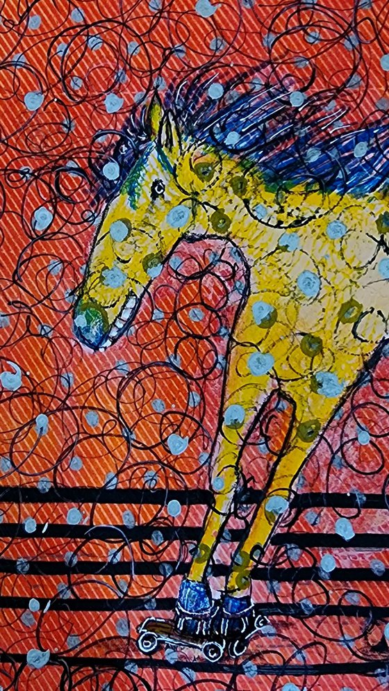 Brouillon VII. Roller-Skating Horse