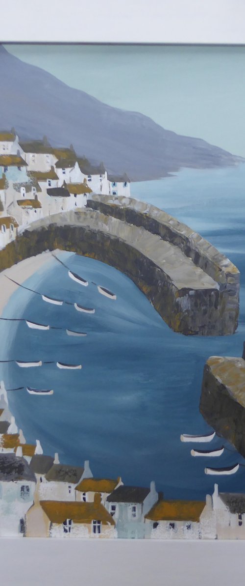 Mousehole Harbour by Elaine Allender