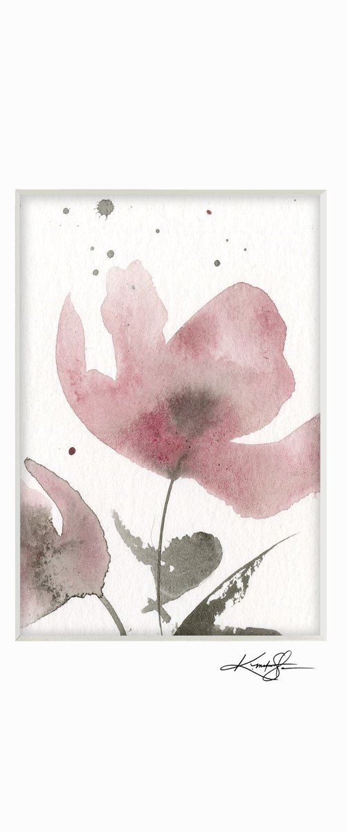 Petite Impressions 13 - Flower Painting by Kathy Morton Stanion by Kathy Morton Stanion