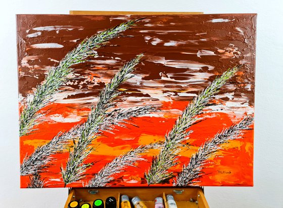 Grass In Brown Color