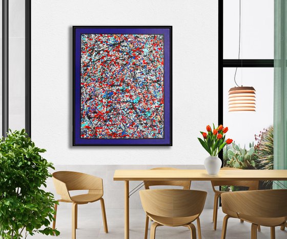 CONVERGENCE 5, J. POLLOCK MODE, framed